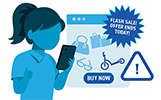 Illustration of flash sale