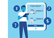 Illustration of housing scam