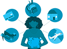 Illustration of buyer considering multiple options
