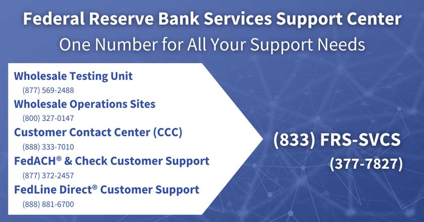 Federal Reserve Bank Services Supoort Center