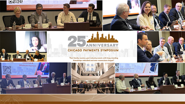 Collage of images from Chicago Payments Symposium