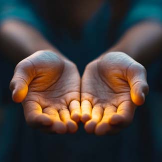 open hands