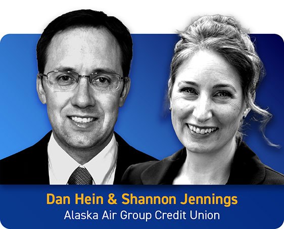 Dan Hein and Shannon Jennings of Alaska Air Group Credit Union