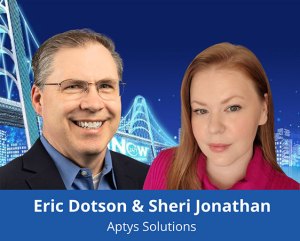 Picture of Eric Dotson and Sheri Jonathan of Aptys Solutions