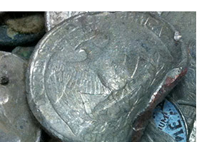 Bent or partial coin
