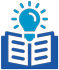 icon of book with light bulb