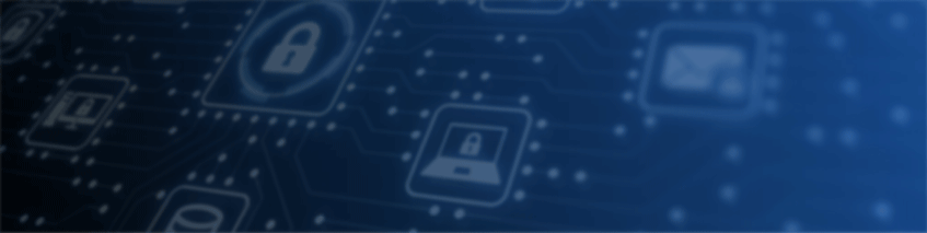 Illustration of computers with lock icon