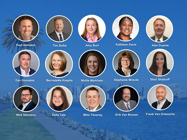 Nacha speakers Paul Amisano, Tim Boike, Amy Burr, Kathleen Davis, Alan Dupree, Dan Gonzalez, Bernadette Ksepka, Mollie Markham, Stephanie Miracle, Staci Shatsoff, Nick Stanescu, Della Tate, Mike Timoney, Erik Van Bramer, Frank Van Dreissche
